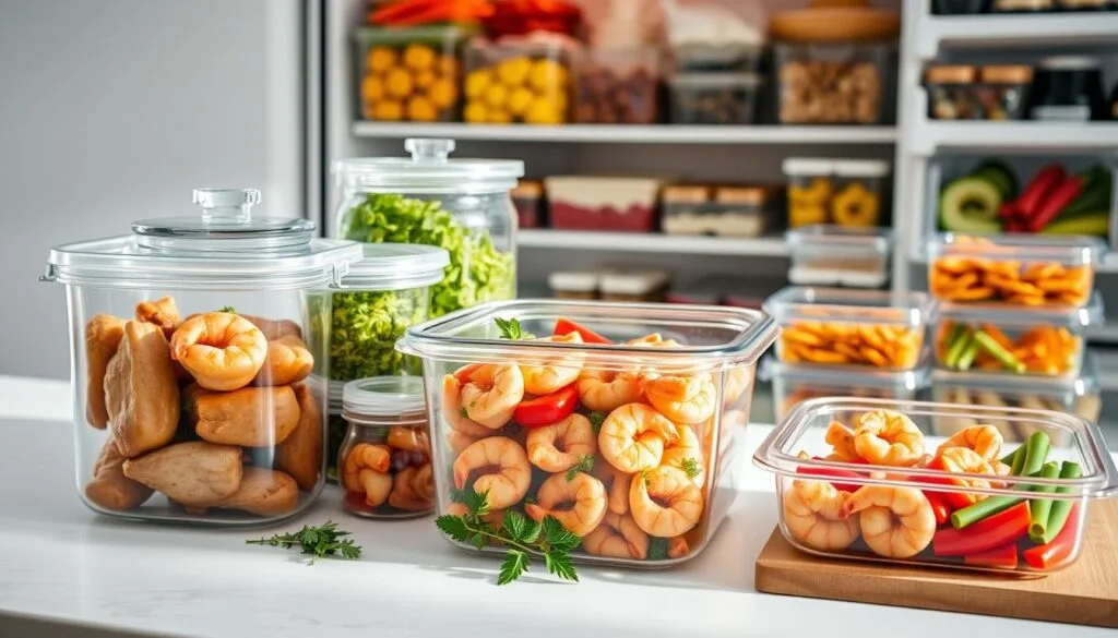 Storing Chicken and Shrimp Dishes Storing Chicken and Shrimp Dishes