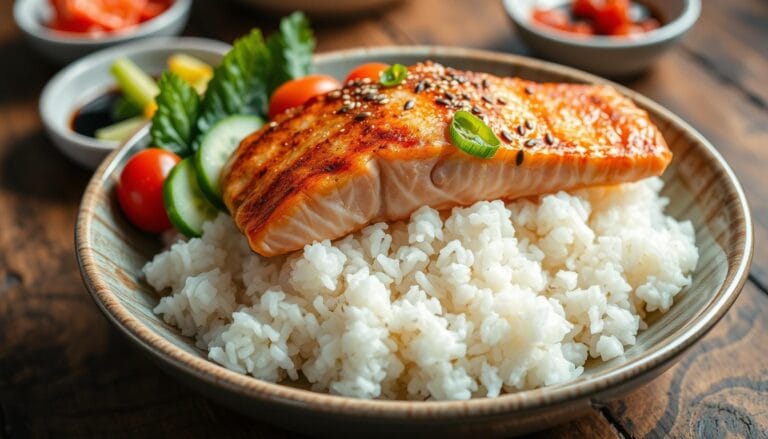 salmon rice bowl recipe​